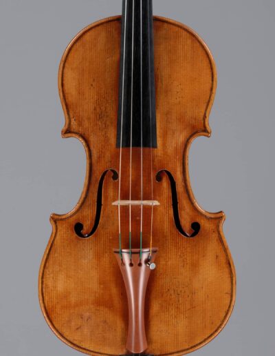 Violin copy by Sámuel Nemessányi, 3rd prize in the Sámuel Nemessányi International Violin Making Competition Budapest: head